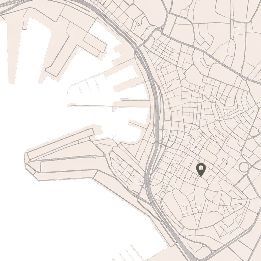 Mappa della posizione di Giustiniani 19